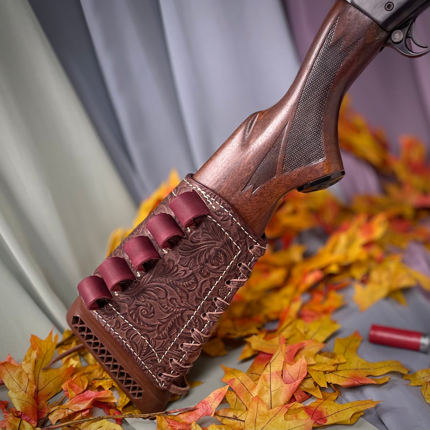 Stock Cover - 12 gauge, Mahogany Floral